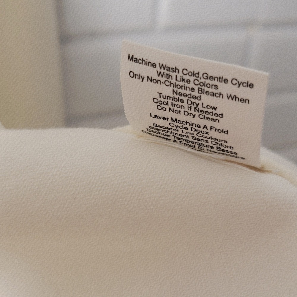 Vtg 90s DKNY Jeans Blazer Small Cream Cotton Longline Sporty Prep Crest - Picture 8 of 12